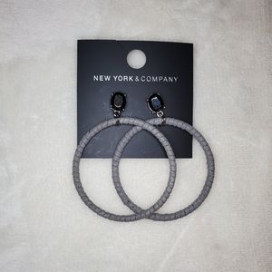NY&C Grey Drop Earrings